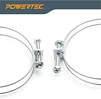 Vista 4 de POWERTEC 70218-P2 Abrazadera de manguera de doble alambre de 6 pulgadas con perno, abrazaderas de manguera ajustables para manguera de recolección
