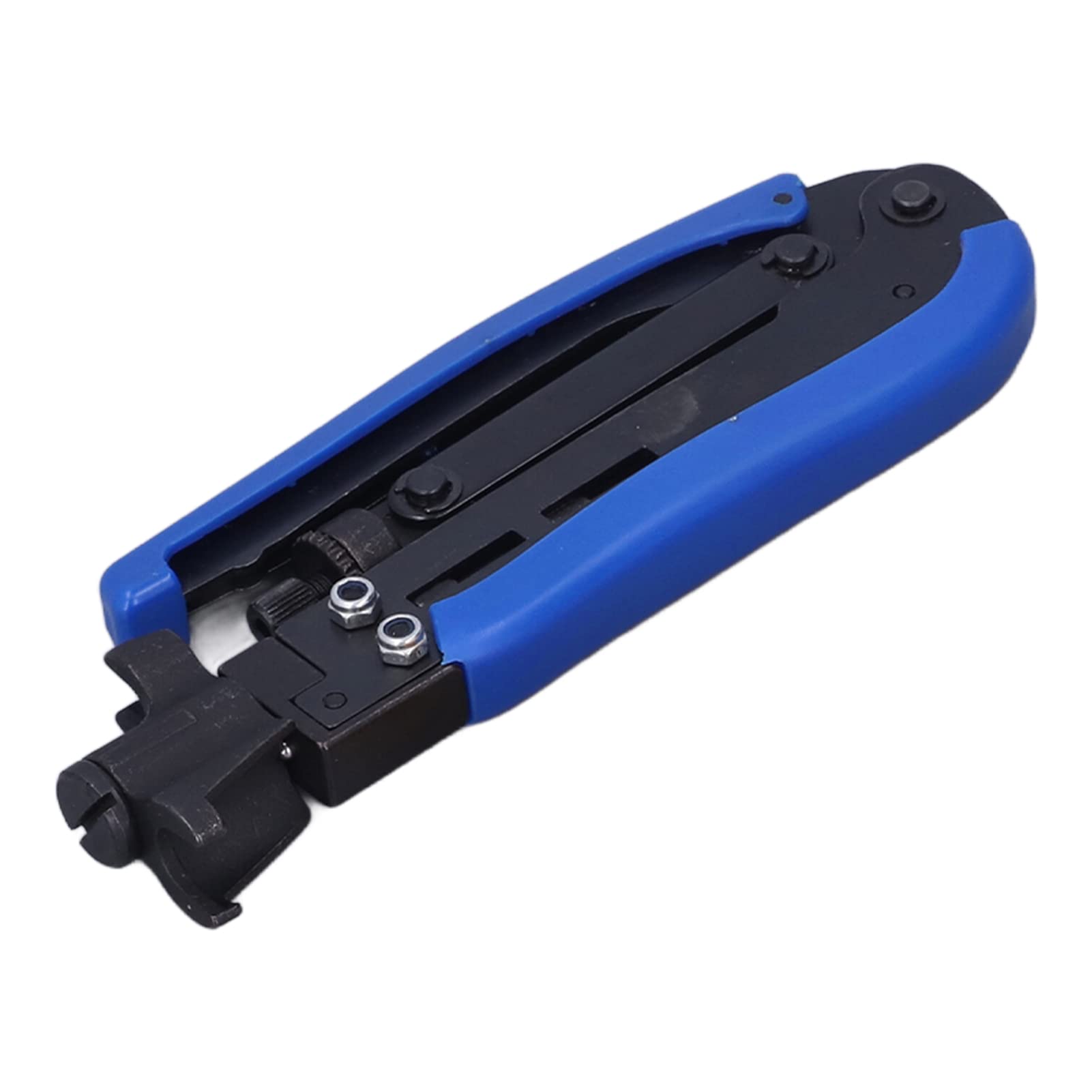 Kit de sertissage de câble coaxial, outil de compression coaxial professionnel, boîte à outils réseau multifonctionnelle pour dénuder, couper, sertir, avec tournevis et 20