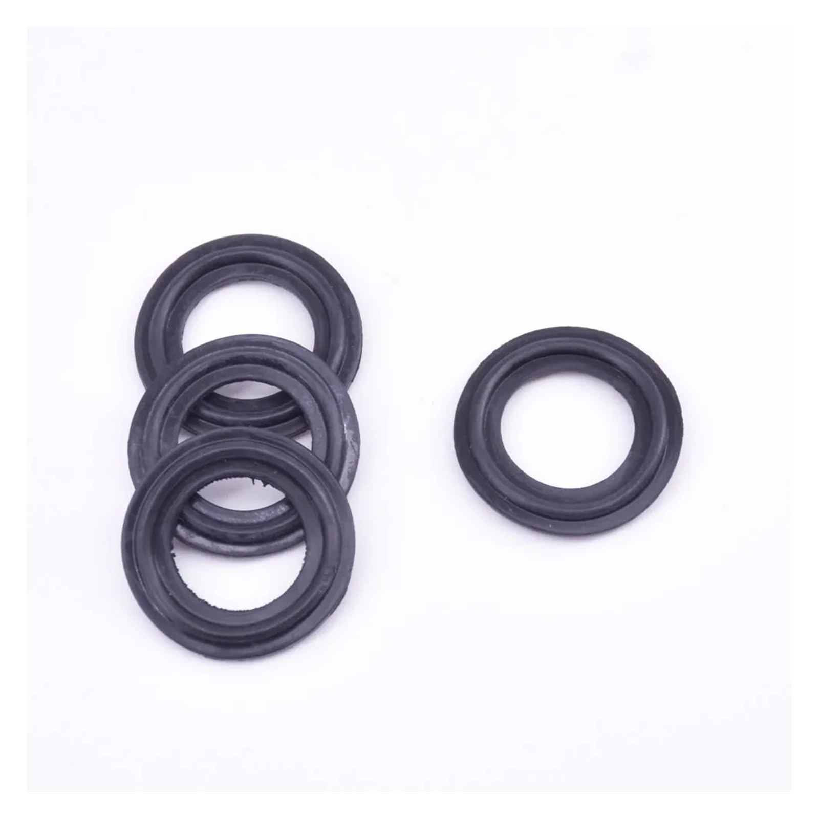 Juntas de goma de for sellado de triple abrazadera: juntas planas compatibles de 0,5" a 10" for conexiones de tuberías, 4 piezas(219x235mm)