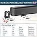 notiela Soundbar Mount Shelf for Samsung, Sony, LG, Vizio, Bose, Onn and More Soundbar Wall Mount Bracket - Sound Bar Mounts Under TV Mounting Bracket