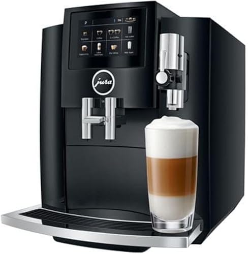 ura S8 Automatic Coffee and Espresso Machine with 4.3-Inch Touchscreen Color Display, Automatic Filter Detection
