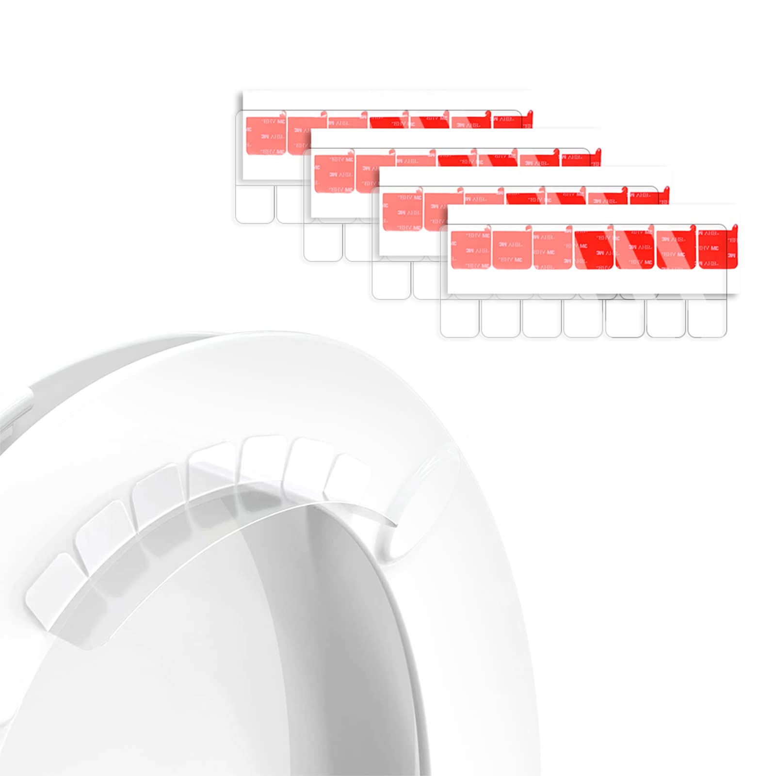 4 Pack Pee Splash Guard for Toilet Seat,Potty Training Pee Splash Guard for Kids,Toilet Splash Guard Prevents Kids and Adult from Peeing Splash,Waterproof and Strong Stickiness