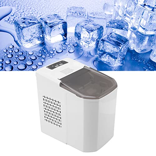 Jiawu Tisch-Eiswürfelmaschine, vollautomatischer Eiswürfelbereiter, Selbstreinigungsfunktion, 9 Würfel in 8 Minuten… – Bild 3