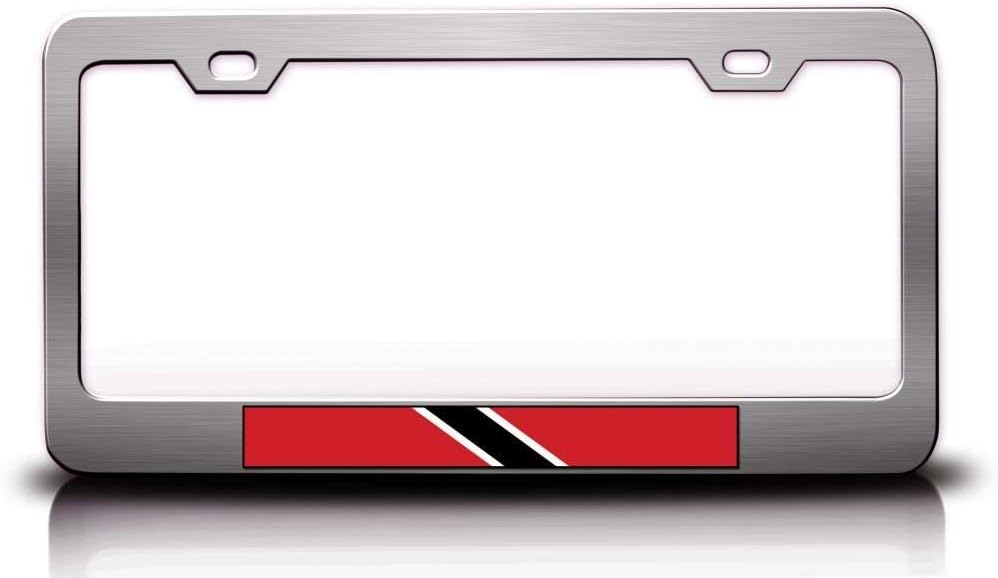 Trinidad and Tobago Country Flags Metal Car SUV Truck License Plate Frame Ch x28