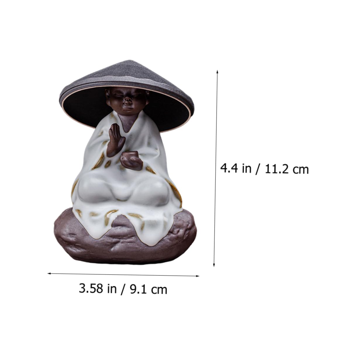 ULTECHNOVO Filtro per Tè in Ceramica Statuetta Decorativa Infusore per Tè Sfuso e Decorazione da Scrivania Set da Adatto per Casa Ufficio e Regalo