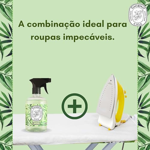 Giorno Casa Água De Passar Roupas E Tecidos Bamboo 500 Ml Verde