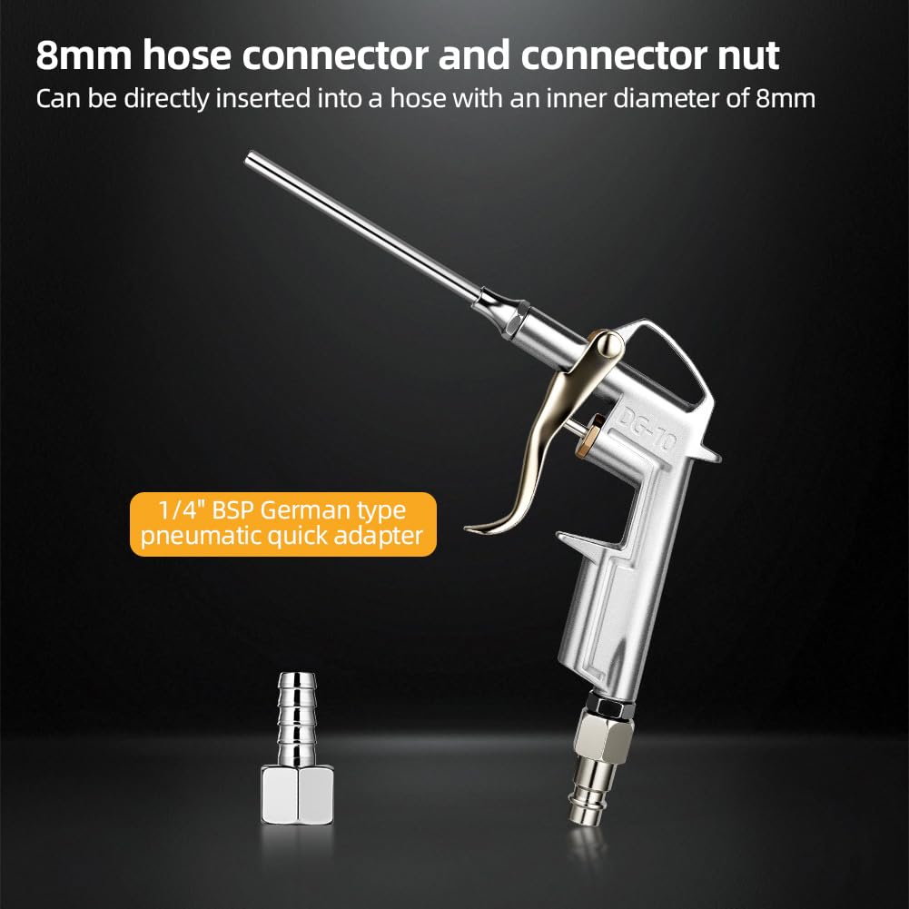 ANOMM Air Blow Gun, Nozzle Duster Blow Gun Cleaner, Air Compressor Accessory Tools Atmosphere Blowing Nozzle Gun - Image 4