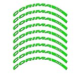 bicicleta carretera aero segunda mano  STAR SAM Pegatinas Compatibles con llanta bici carretera Corima Aero plus 47mm Verde 1 CMT