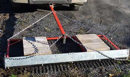 image for Driveway Groomer Full Size Groomer with Riser Plate and Black Hardened