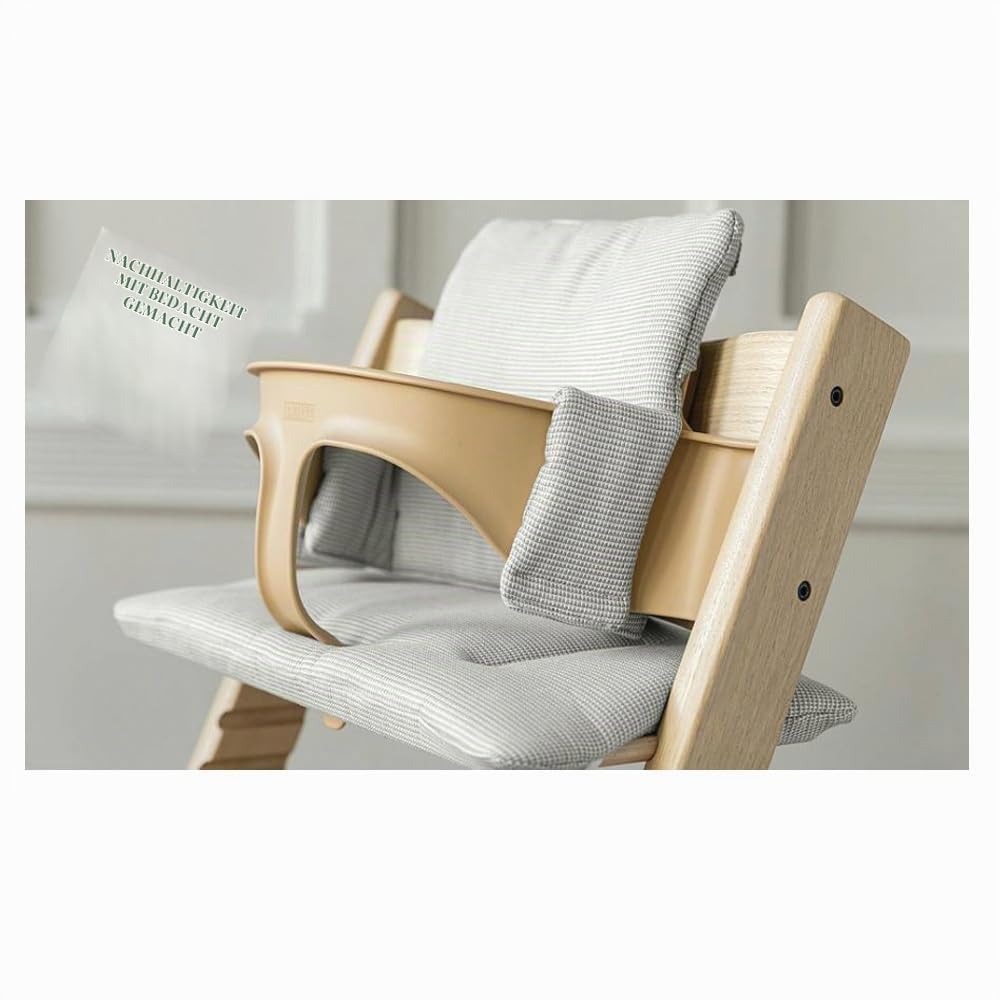 Tripp Trapp Classic Kissen, Nordic Grey – Als Ergänzung zum Tripp Trapp Stuhl & Hochstuhl, gibt Halt und Komfort – Maschinenwaschbar
