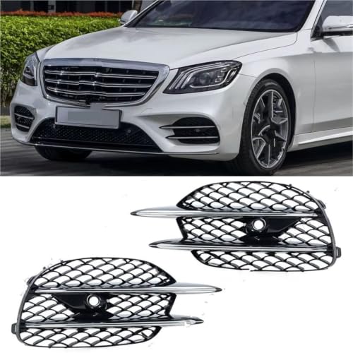 Rejilla lámpara antiniebla marco y tapa embellecedora parachoques Benz Clase S W222 Sports 2018 3
