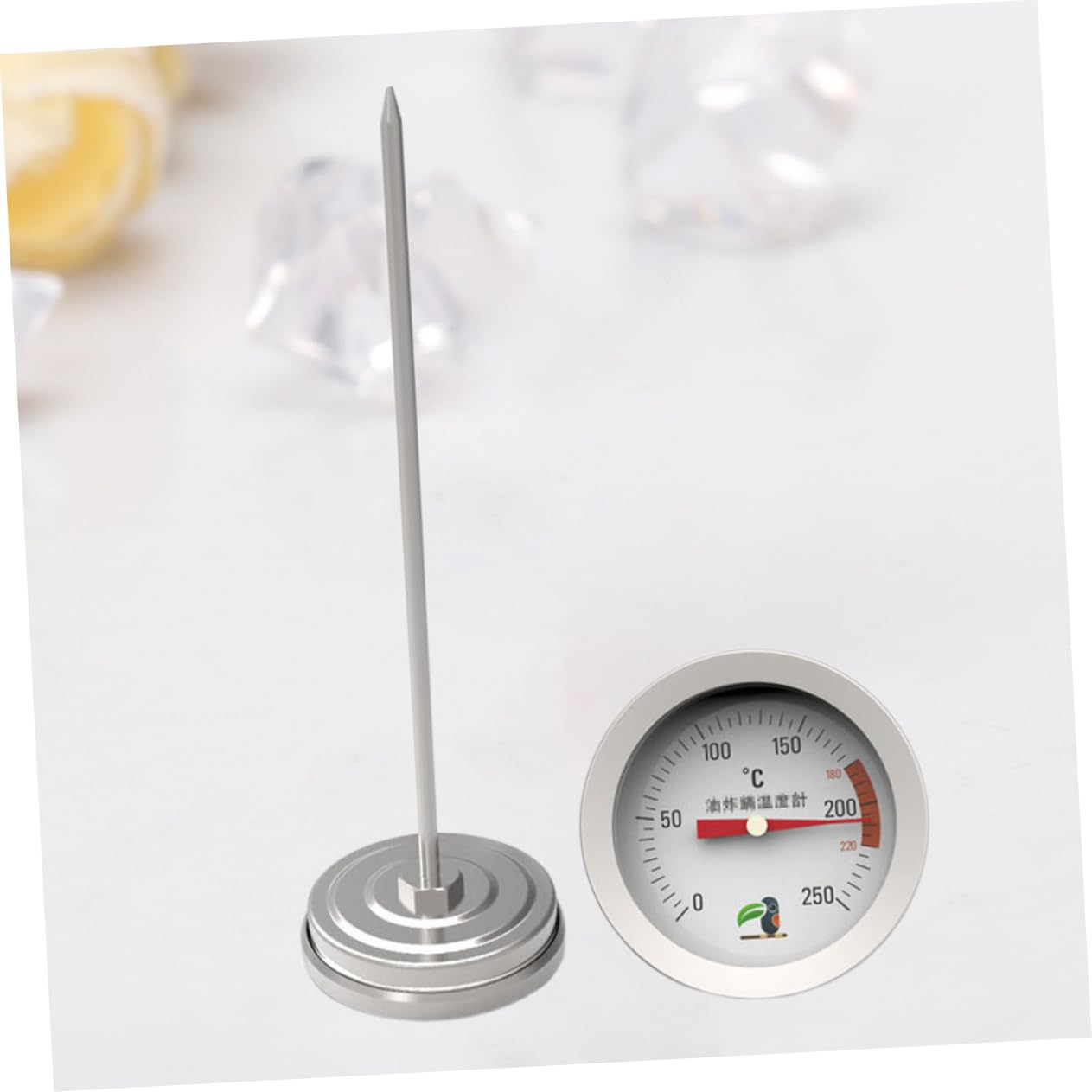 Stainless Steel Candy Thermometer with Clip for Syrup and Sugar