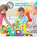 Huaker Magnetic Blocks,66 PCS Translucent Building Toys for Toddlers 3+,Multi Shape Magnet Building Blocks STEM Preschool Montessori Sensory Toys for 3 4 5 6 Year Old Kids Boys Girls