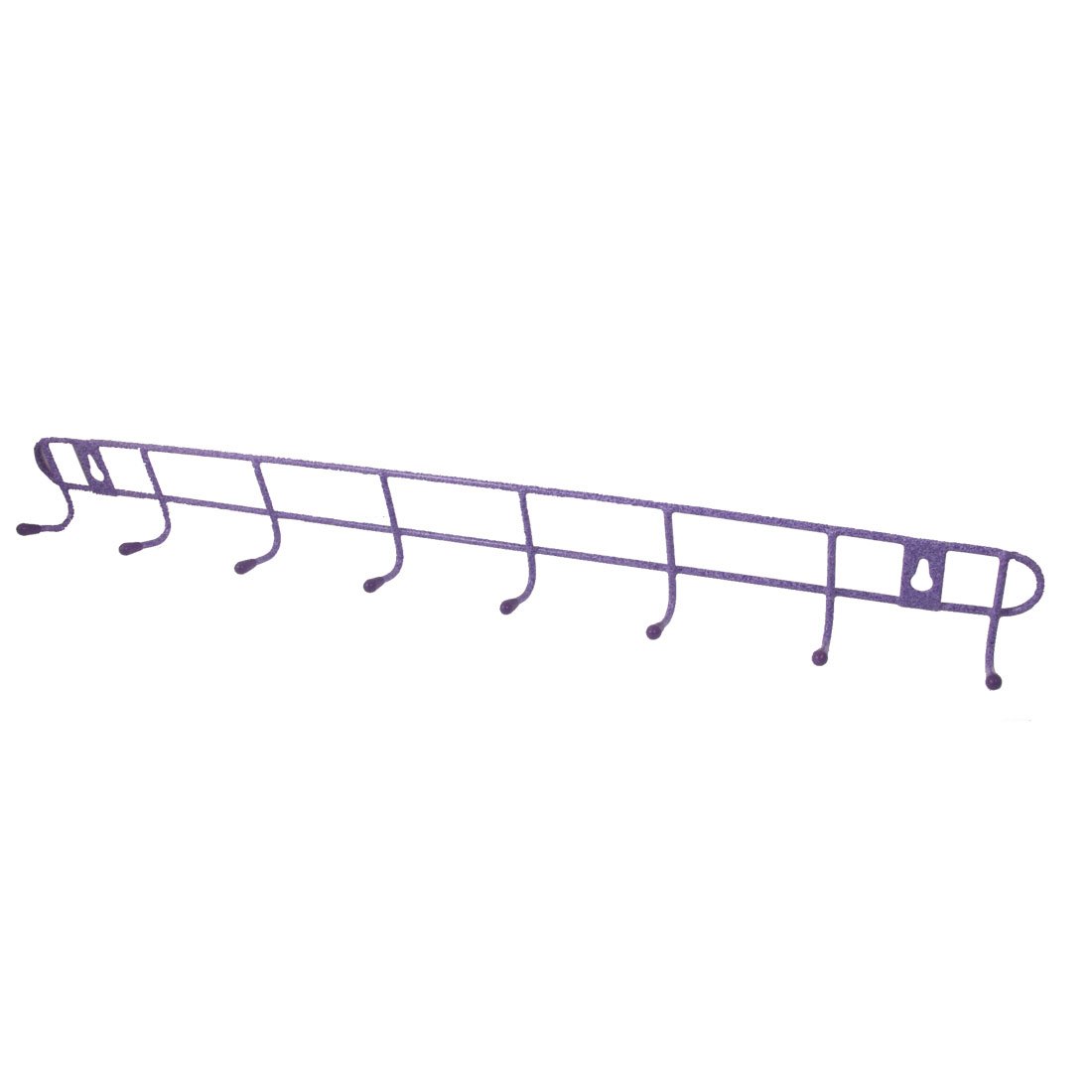 Metal 8-Hook Rack Clothes Wall Hanger 18 5-inch Purple id a47 56a 72c 3a3 030