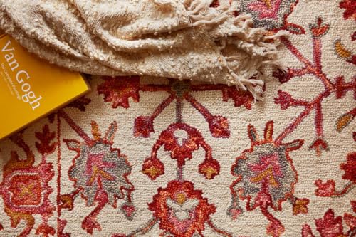 Image of Hand Tufted Premium Rug Premium Wool Carpet for Living Room Bedroom and Hall Size 4x6 Feet Color Multi