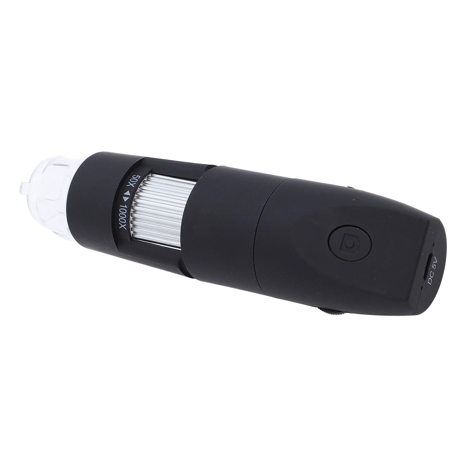 Zunate Microscopio Digital Inalámbrico 1080P 1000X |Cámara de Bolsillo WiFi USB para Inspección de Circuitos de Piel Enfoque Manual (Black)