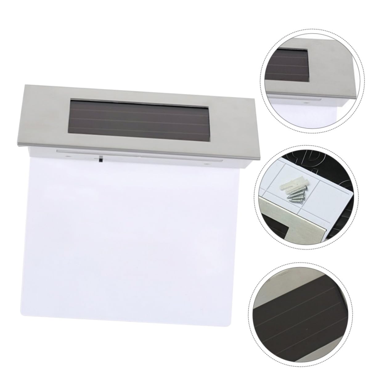 2 pezzi Lampada Solare per Numero Civico da Esterno LED Luci con Rilevatore di Movimento Applique Solare per Parete Giardino Risparmio Energetico e Facile Installazione