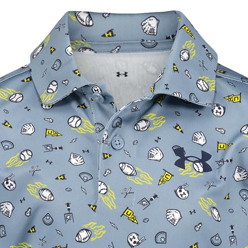 Image of Under Armour Boys' Matchplay Short Sleeve Golf Polo, Lightweight Performance Stretch, Logo Detailing