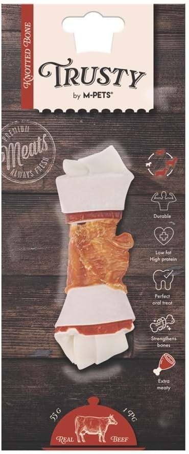 M-PETS TRUSTY EXTRA BEEF DÜĞÜMLÜ KEMİK 55GR/12,7CM