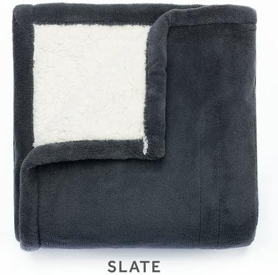 review Heated Blanket, Machine Washable Extremely Soft and Comfortable Electric Blanket Throw Fast Heating with Hand Controller 3 Heating Settings and auto Shut-Off, Grey Slate, 50