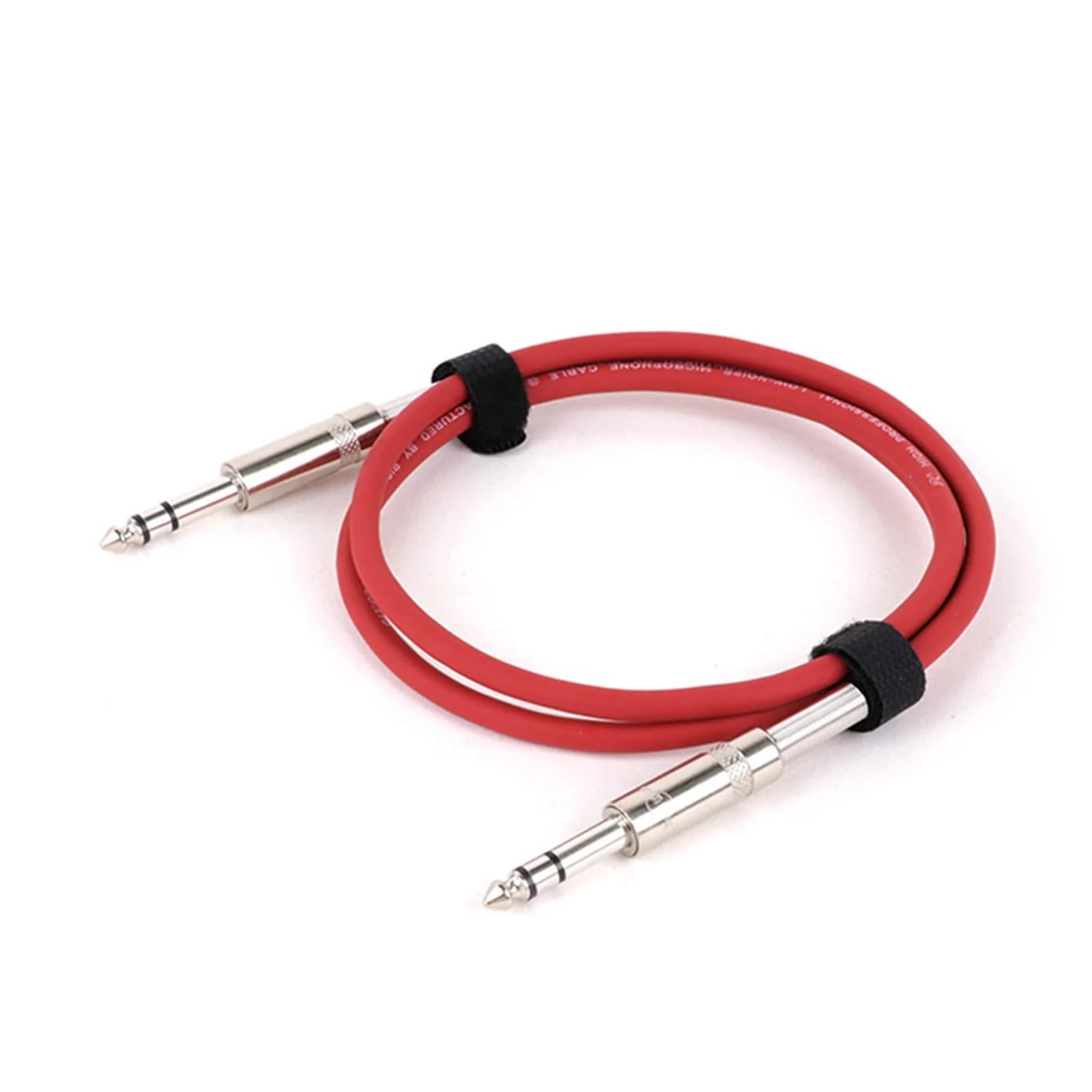 1/4 Zoll Gitarrenkabel, 6,35 MM Stereo auf Stereo Audio Patchkabel 6,5 MM TS auf TS Stecker auf Stecker Instrumentenkabel(Red-P1076,8m)