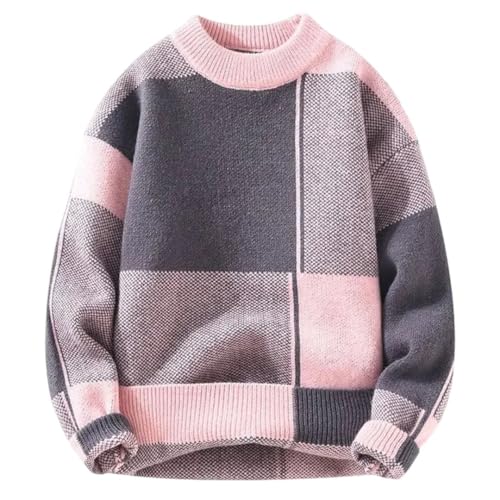 Men's Classic Crew Neck Long Sleeve Thickened Winter Pullover Casual Y2k Knitted Sweater