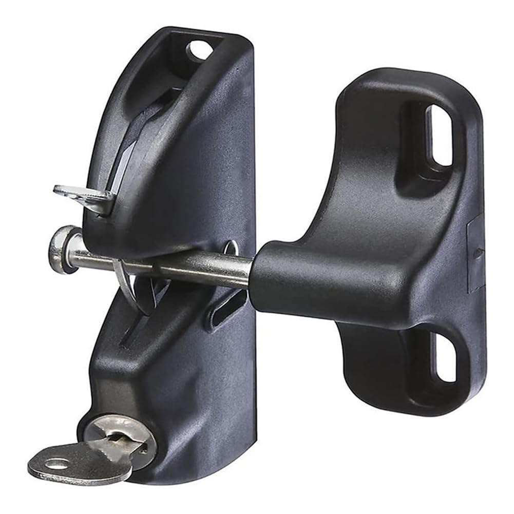 Gokoti Double-Sided Automatic for Child& Pet Securing Locking Gate,Key Lockable Fence Lock for Wood Metal