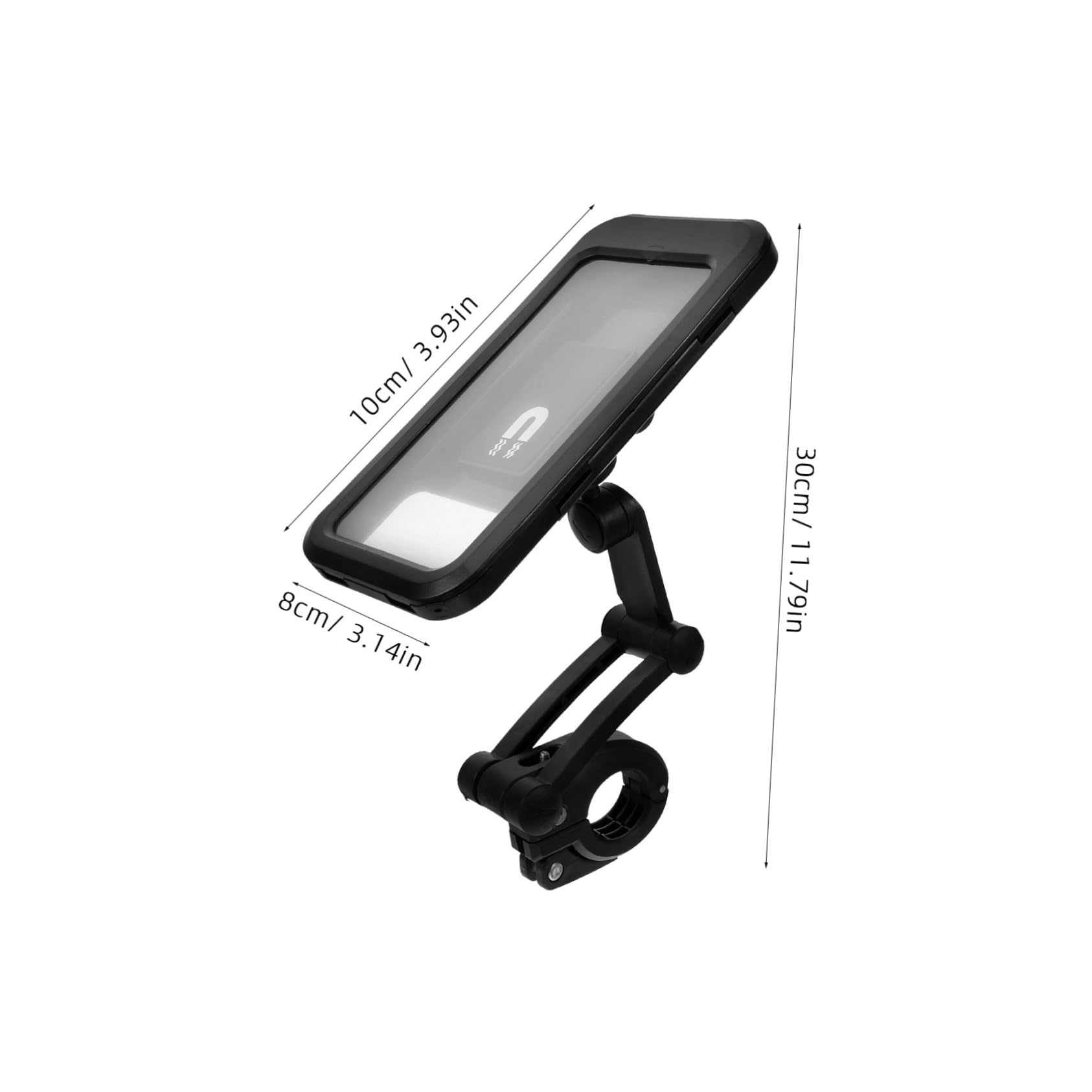 HOMSFOU 5pezzi Supporto Per Smartphone Per e Bici Regolabile Gradi Supporto Magnetico Per Navigazione e Outdoor Compatibile Con Telefono Bici e Scooter