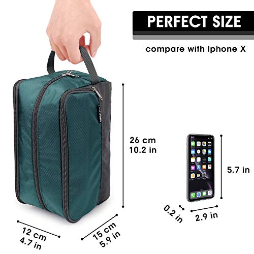 Image of WANDF Travel Toiletry Bag for Men, Small Dopp Kit for Toiletries
