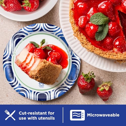 Image of Dixie Ultra, Small Paper Plates, 6 7 /8 inch Inch, 44 Count, 3X Stronger*, Heavy Duty, Microwave-Safe, Soak-Proof, Cut Resistant, Disposable Plates For Heavy, Messy Meals