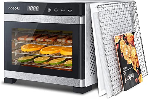 GUCUJI Pack of 6 Premium Non Stick Silicone Dehydrator Sheets for COSORI CP267-FD & Magic Mill 12x13 inch BPA Free