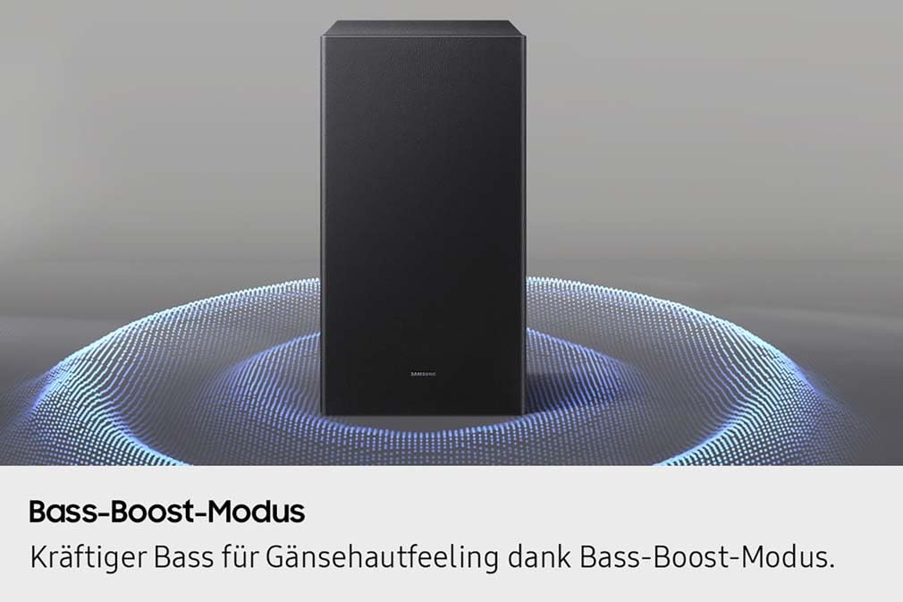 Samsung HW-B460GF B-Series 2.1-Kanal-Soundbar für Fernseher, TV-Lautsprecher mit kabellosem 6,5"-Subwoofer, Game Mode, Adaptive Sound, Bass-Boost-Modus, Virtueller Surround Sound