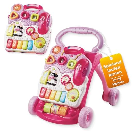 VTech 80-077086 Lauflernhilfe, EasyMail-Verpackung, rosa