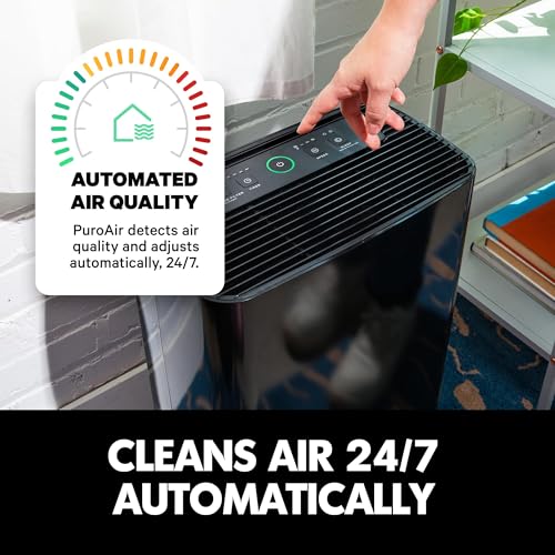 Image of PuroAir 400 HEPA Air Purifiers for Home Large Rooms - Covers 2,000 Sq Ft - Filters Up To 99.9% of Pollutants, Smoke, Pollen, Dust, and VOCs - Quiet HEPA Air Filter - Air Purifiers for Bedroom (4 Pack)