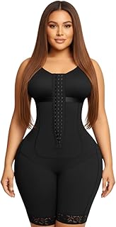 CURVCRAFT Seamless Tummy Control Shapewear Bodysuit - Full Body Shaper with Butt Lift