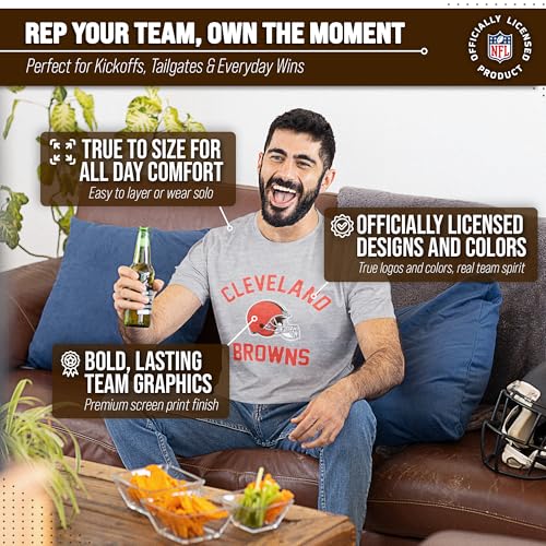 Image of NFL Gameday Cotton Blend T-Shirt for Men and Women - Licensed