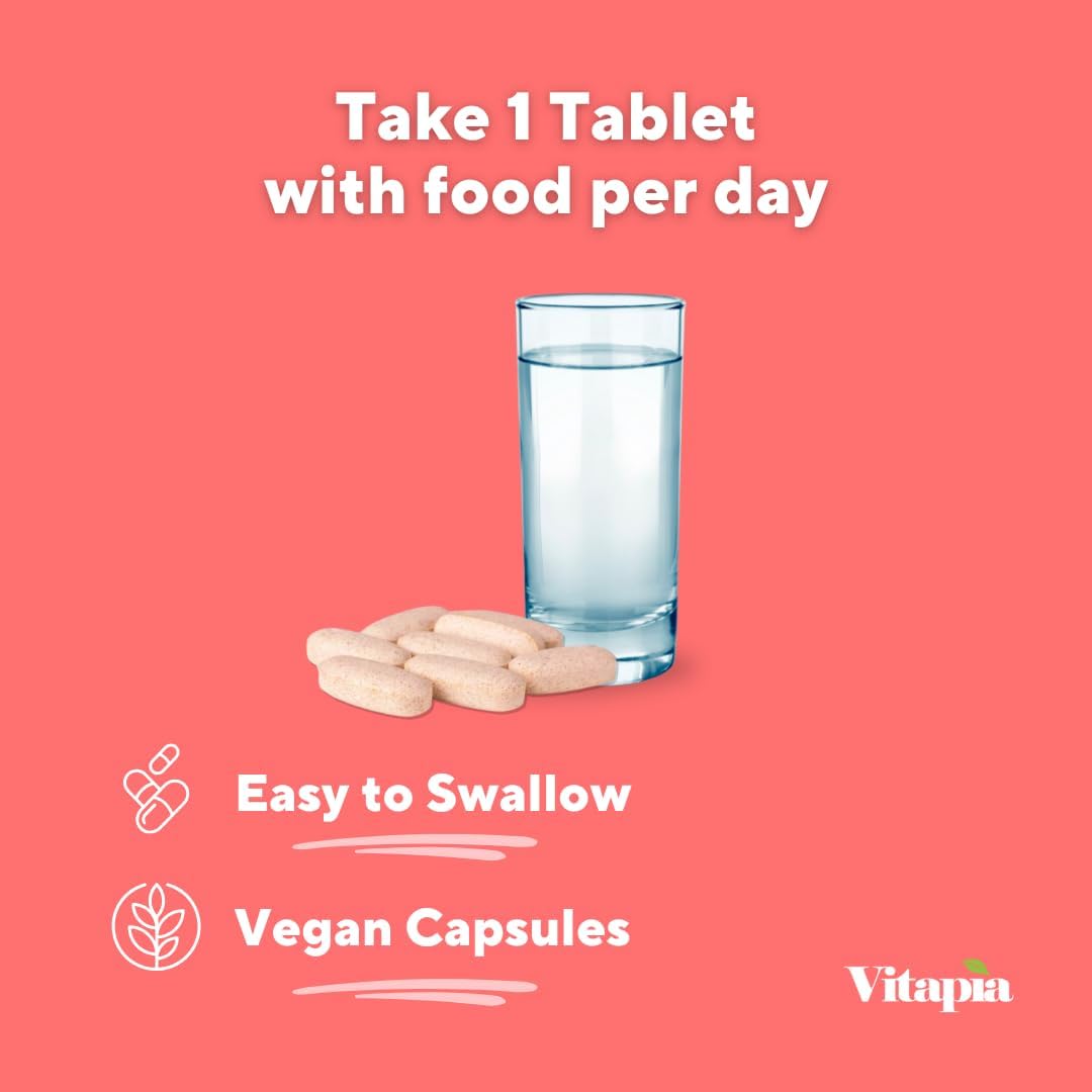 Vitapia Albumax - 1300mg per Serving - Albumin, Protein, L-Arginine and Vitamins - Overall Health Support* - 120 Tablets - 120 Day Supply - Non GMO & Gluten Free