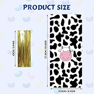 Rainmae 100 Pcs Cow Print Treat Bags Cow Cellophane Candy Bags Plastic Goodie Storage Bags Farm Animal Theme Goodie Party Gift Bags for Baby Shower Barnyard Cowboy Cowgirl Farmhouse Themed Birthday Rainmae 100 Pcs Cow Print Treat Bags Cow Cellophane Candy Bags Plastic Goodie Storage Bags Farm Animal Theme Goodie Party Gift Bags for Baby Shower Barnyard Cowboy Cowgirl Farmhouse Themed Birthday