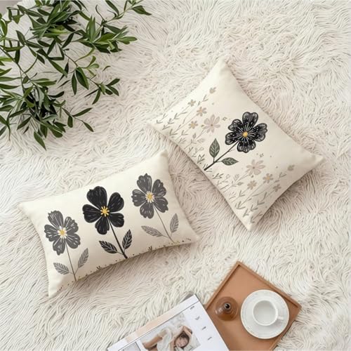 Housse coussin 50x70 antitache velours gris double face géométrique - 4