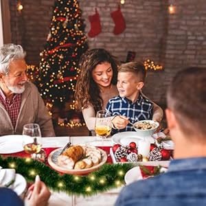 16FT St.Patrick's Day Garland,Foot Christmas Garland with 50 LED Light, 2 PCS Garland for Irish Party Home Decoration, Artificial Pine Garland Holiday Decor for Outdoor or Indoor 16FT StPatricks Day GarlandFoot Christmas Garland with 50 LED Light 2 PCS Garland for Irish Party Home Decoration Artificial Pine Garland Holiday Decor for Outdoor or Indoor