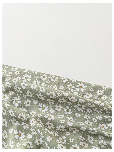 Floerns Women's Plus Size Floral Print High Waist Drawstring Slit Midi Skirts2