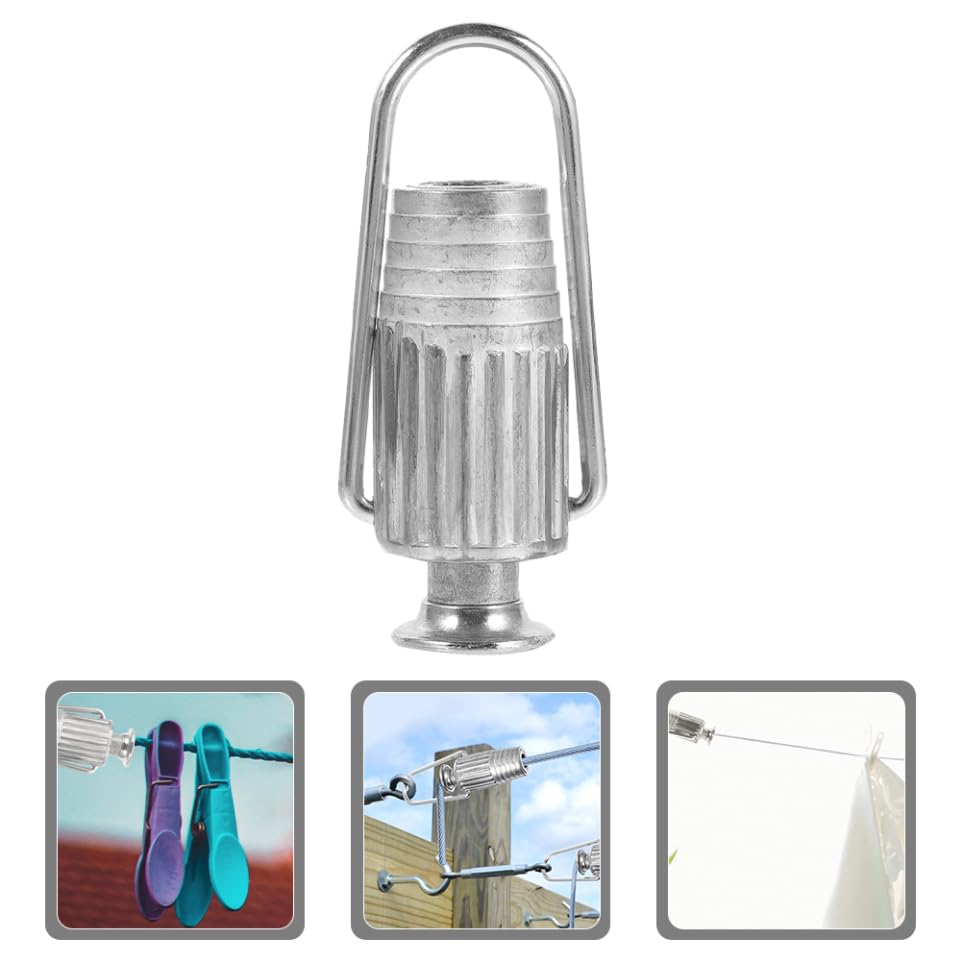 Reusable Clothesline Tightener Aluminum Cable Tensioner for Rope