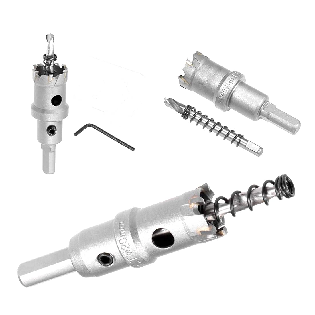 Uptodateproducts 3PCS19,20,25mm Carbide Hole Cutter, TCT Hole Saws for Stainless Steel Sheet Metal Power & Hand Tool Kit Stainless Steel Metal Plate Aluminum (B0D5QYB4Q1) Amazon Price History, Amazon Price Tracker