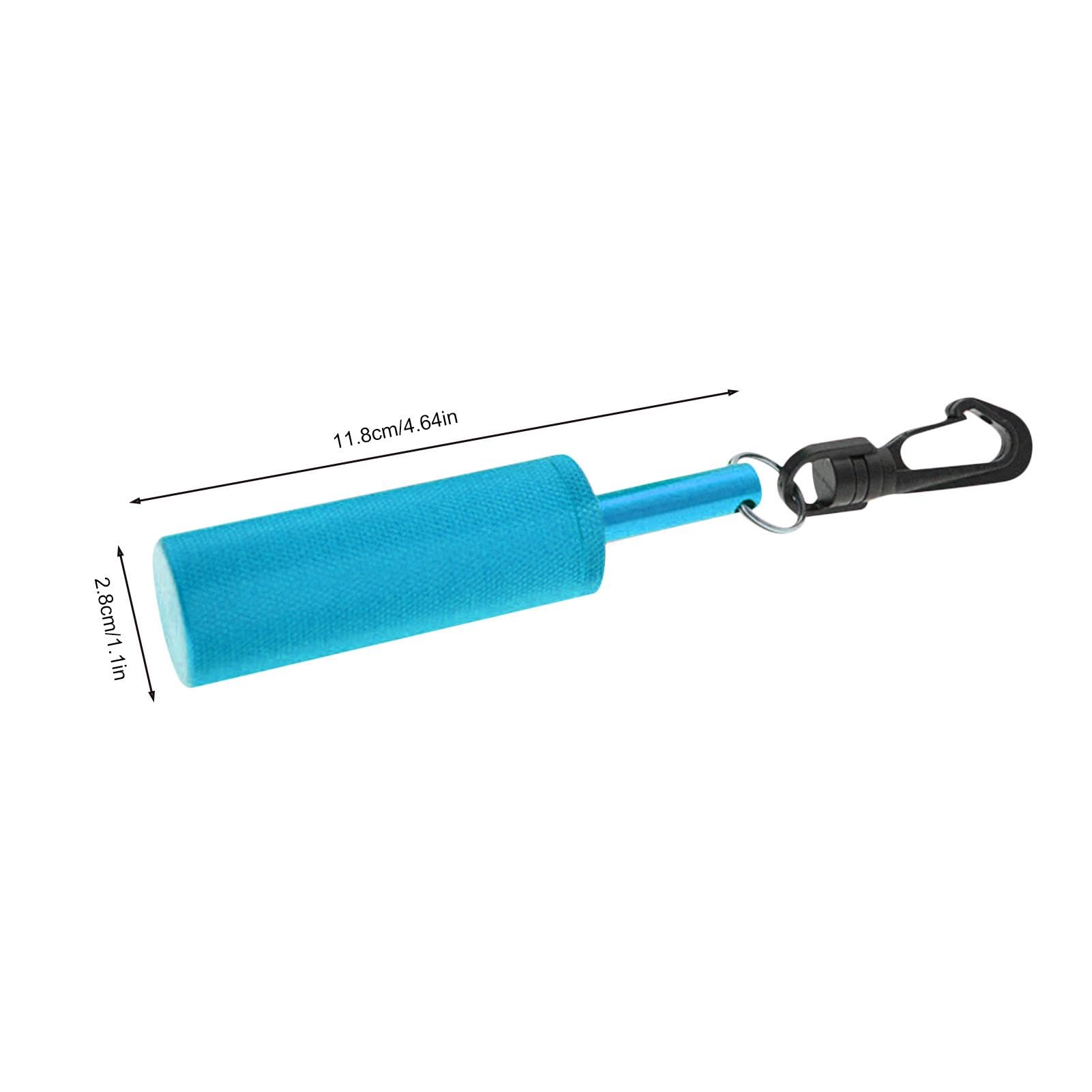 Scuba Rattle Stick – Shaker subacqueo | Shaker subacqueo in lega di alluminio con clip, per serbatoio di sicurezza subacquea, sonaglio per attrezzatura subacquea, 11,7 x 2,8 cm
