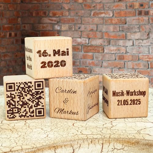 Présentoir de table en bois avec code QR pour menu digital keepdrum - 7