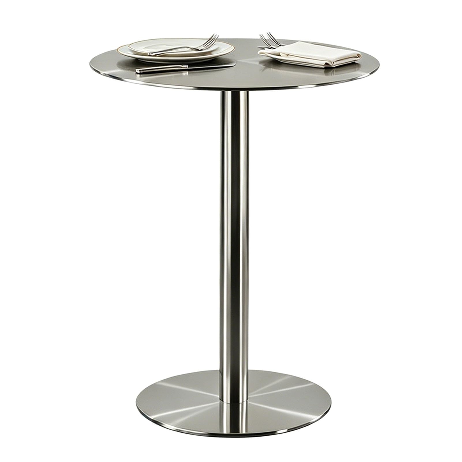 Table de bureau compacte argentée pour sublimer votre espace café