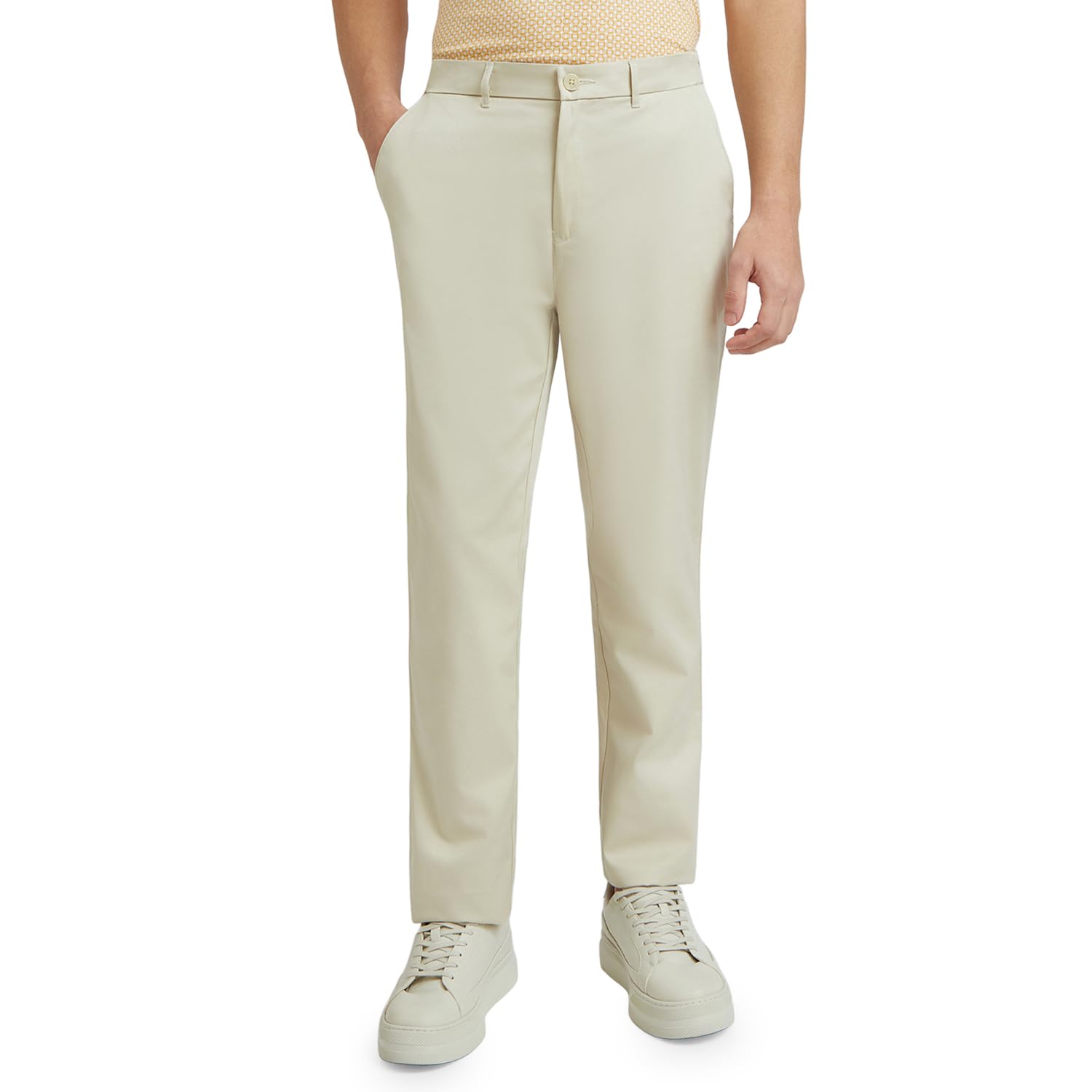 colorplus Color Plus Mens 4 Pocket Solid Formal Trousers-picture-19