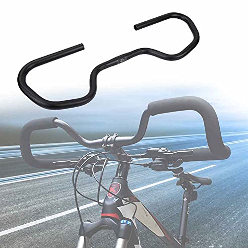 FITOYS Guidon Papillon Réglable 360° Alliage Aluminium - Guidon Multipositions Trekking Avec Poignées Mousse Antidérapante