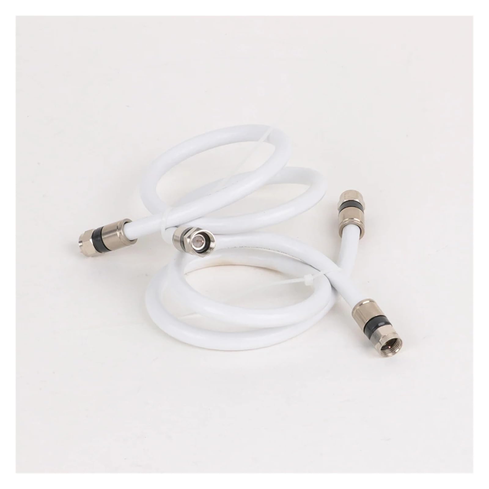 Cable coaxial DH RG6 de Cobre Macizo con Doble blindaje, Conector F Macho, for Audio, vídeo, TV, Cable Digital, Antena, Internet.(Nero,30M)