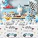 Suhelkit Race Car 1st Birthday Party Supplies - Fast One Plates And Napkins Decorations Boys Tableware, Plate, Cup, Napkin, Fork, Blue Race Car One-Year-Old Decorations | Serve 24
